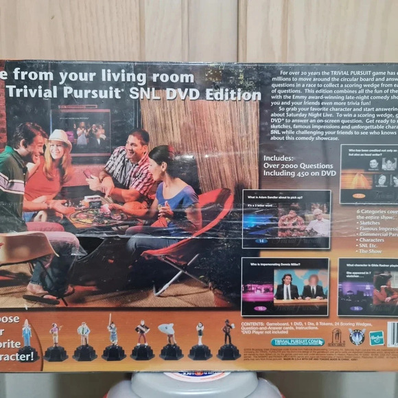 2004 Trivial Pursuit DVD SNL Edition Sealed Game Parker Bros Saturday Night Live - Picture 2 of 2